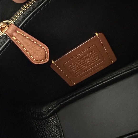 NWOT Coach Hadley Mini Crossbody Bag in Raffia Tan & Black Leather - Picture 14 of 14